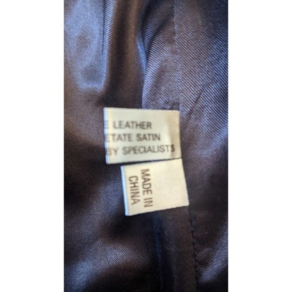 Scully Dark Brown Leather Vest, 42 Button down with Pockets - Picture 13 of 13